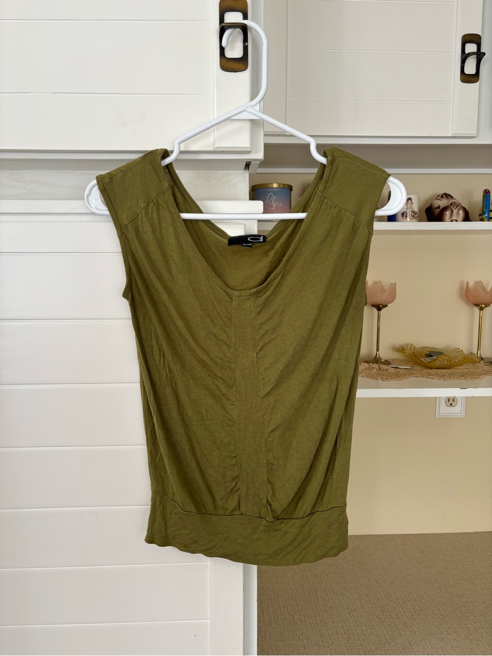 Y2K Olive Green Shirt